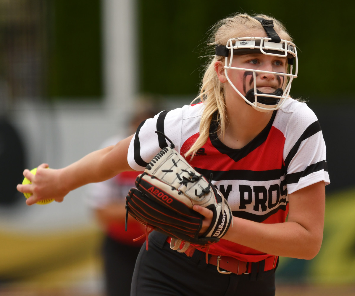 Lakeview Grant Union 2A:1A softball final Taylor Balkom 25